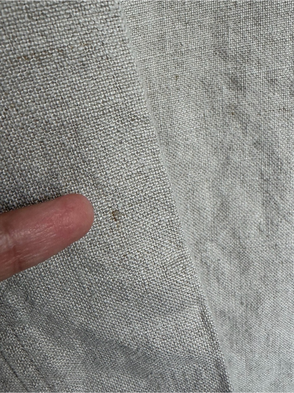 Eileen Fisher Organic Linen Mandarin Collar Beige Jacket Sz L Natural Beige - Picture 7 of 15